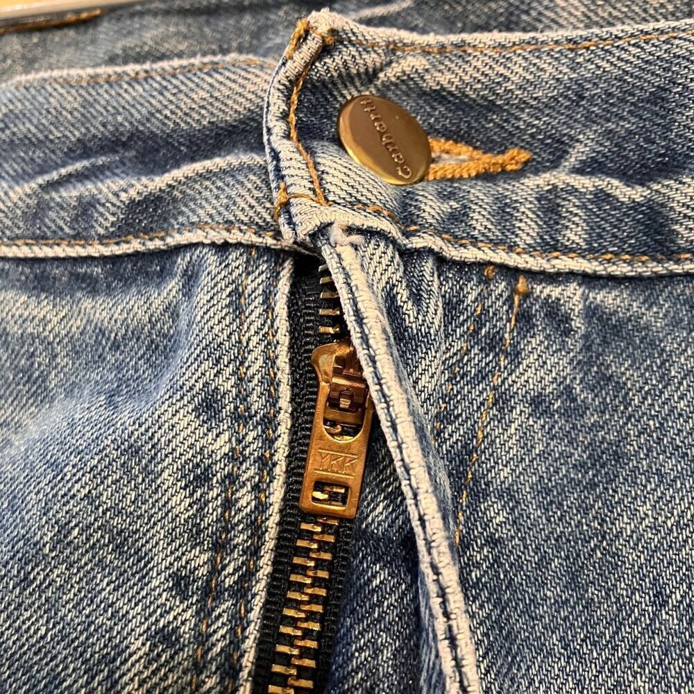 Carhartt Mens Carpenter Distressed Relaxed Fit Work Jeans Size 36x31 Blue AN EXC - Picture 8 of 12